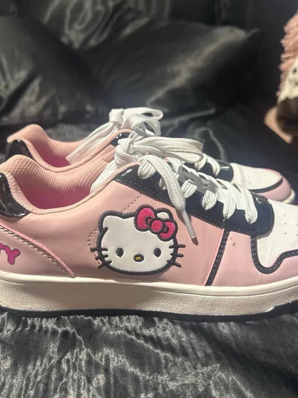 Sanrio Hello Kitty Pink, White & Black Girls' Sneakers